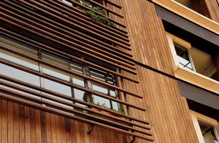 پیمانکار نما . دلایل استفاده از چوب پلاست در اجرای نمای ساختمان ها . اجرای نما .