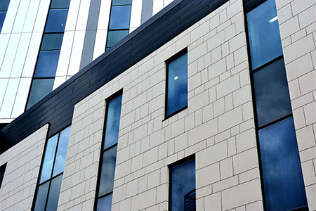 اجرای نمای سرامیک خشک